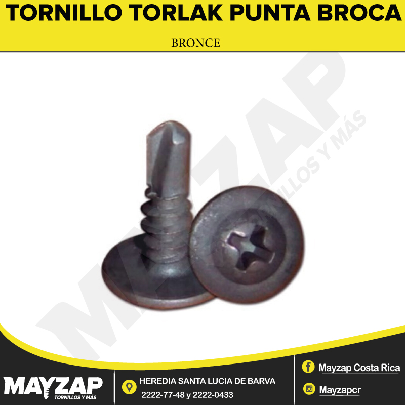 TORNILLO TORLAK PUNTA BROCA BRONCE Archives Mayzap Tornillos Y