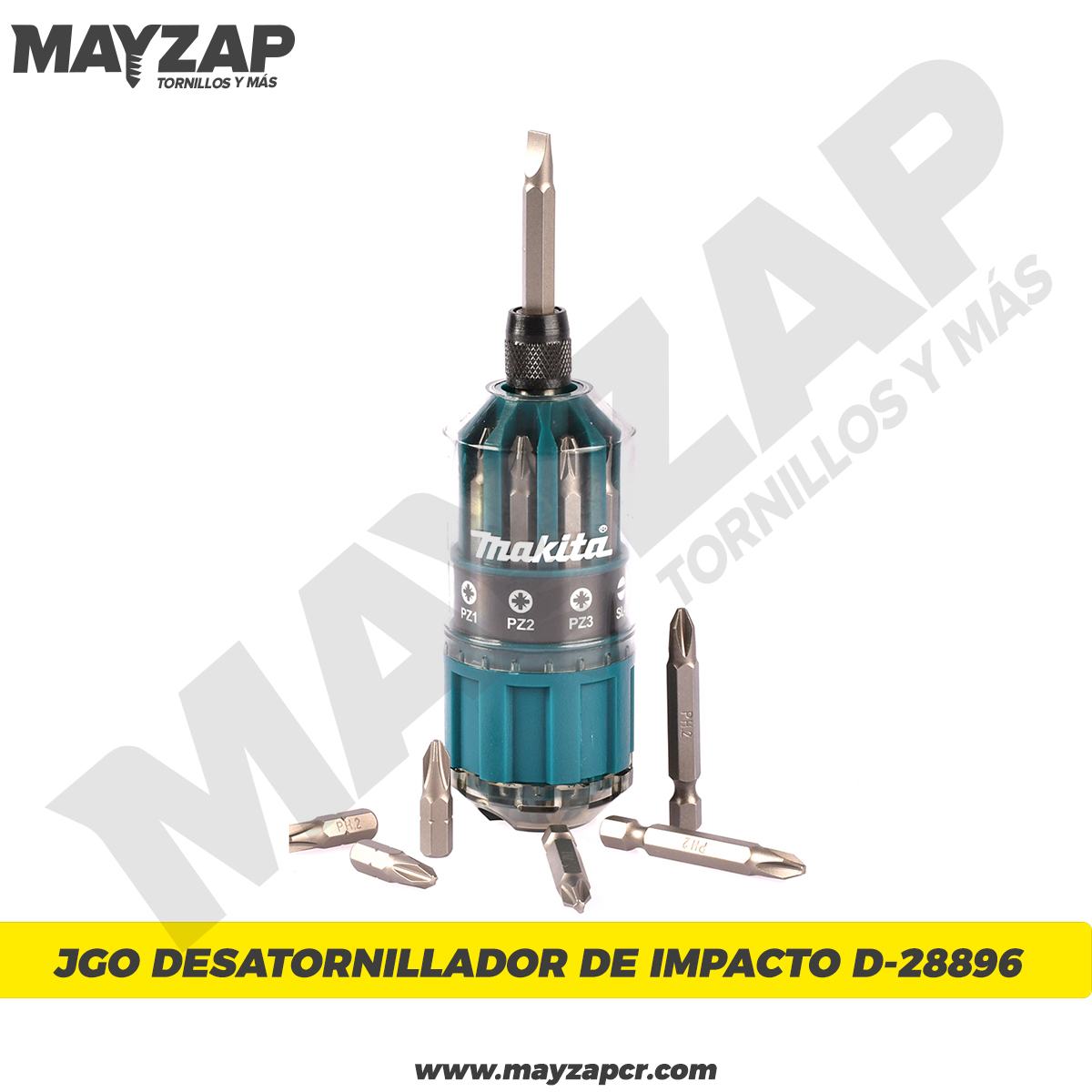 Destornillador Makita De Impacto B-28896 - Mayzap Tornillos Y Herramientas