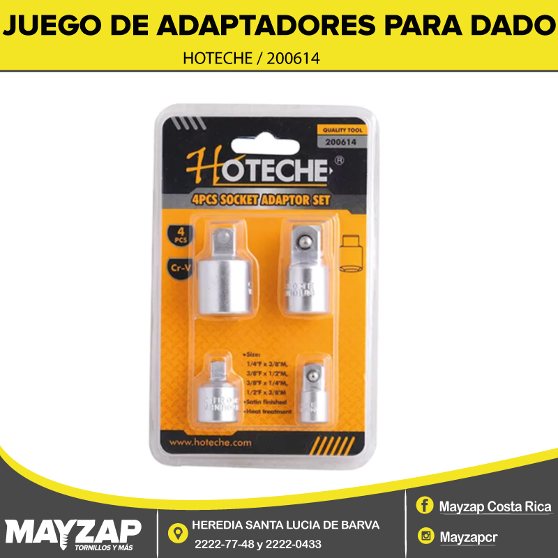 Adaptador para dado 3/8 a 1/2 in