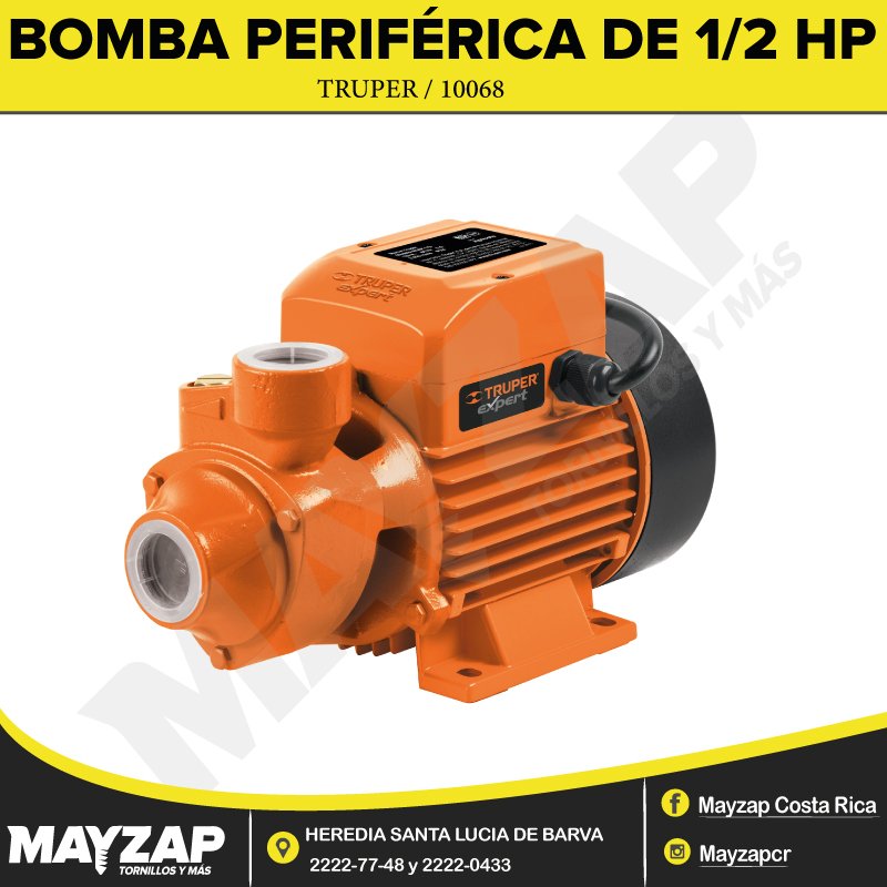 Bomba Eléc. Periférica P/Agua Truper 1/2Hp