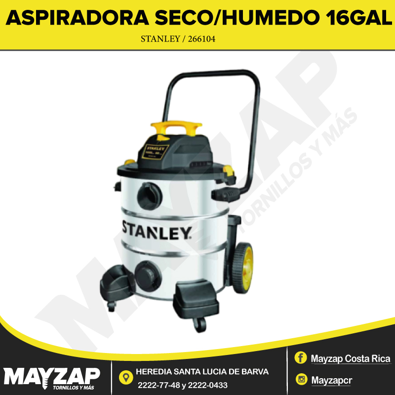 Aspiradora de húmedo y seco Stanley